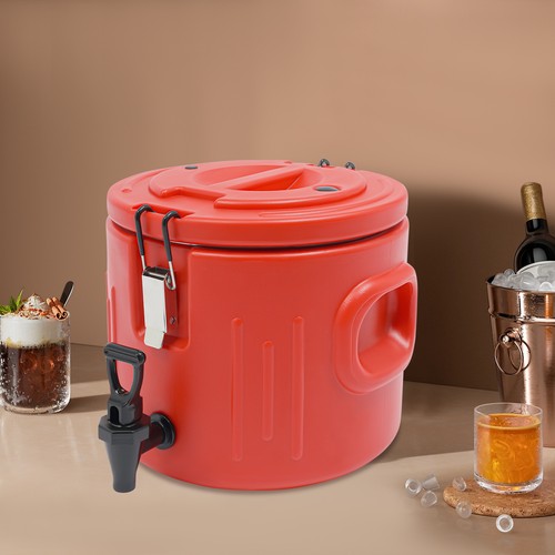 Red insulated beverage - red,